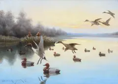 Frank Stick, Duck Blind, 1912, oil on canvas