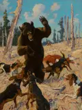 Paul Strayer, Caught in the Open, oil on canvas
