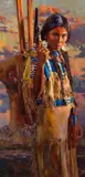 Jeremy Winborg, Fierce Protector, 2023, oil on board