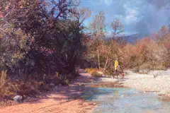 Bob Wygant, Chance of Morning Showers, acrylic on board
