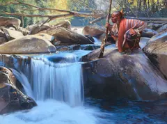 David Yorke, The Crossing, oil on canvas