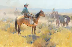 Dusty Drive by Bill Anton, 2008, oil on board, sold Jul 2022