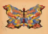 Albert Bierstadt, Butterfly, 1890, oil on paper