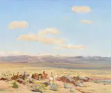 Oscar E. Berninghaus, Indians Crossing the Plains