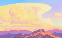 Emil Bisttram, Heavens Boundless Space, oil on board
