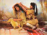 Harley Brown, Mother and Daughter, 1997, pastel on paper