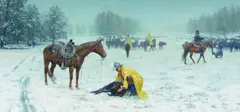 Bob Coronato, Winter Roundup, 1996, oil on canvas