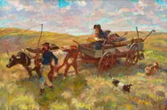 Harvey Dunn, The Homesteaders, 1942, oil on canvas