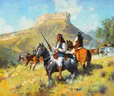C. Michael Dudash, A Good Raid Means Many Ponies, 2016, oil on canvas laid on board