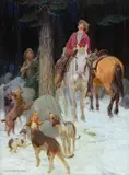 W. Herbert Dunton, Treed (ca. 1915), oil on canvas