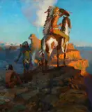 Harry Edwards, The Signal Smoke, oil on canvas