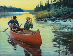 Philip Russell Goodwin, Between the Devil and the Deep Blue Sea, oil on canvas