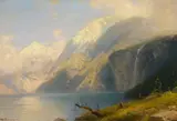 Hermann Herzog, From the Oeschinen Sea, Kandersteg, Switzerland