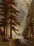 Thomas Hill, Indian Encampment Along the Rapids
