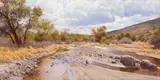 Francois Koch, September Skies, Arizona, oil on canvas
