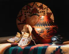 Sue Krzyston, Blending Cultures, 2006, oil on canvas