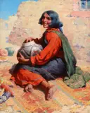 William Robinson Leigh, Shelling Corn