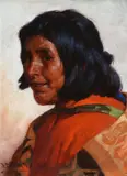 William Robinson Leigh, Zuni Indian, oil on canvas laid on board