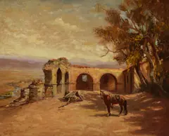 Raphael Lillywhite, Waiting for His Rider, oil on board