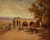 Raphael Lillywhite, Waiting for His Rider, oil on board
