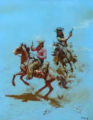 Escape by Frank McCarthy, oil on board, sold Jul 2022