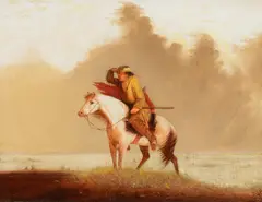Alfred Jacob Miller, The Lost Greenhorn, oil on canvas