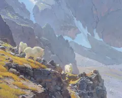 Ralph Oberg, On the Rocks, Oil on board