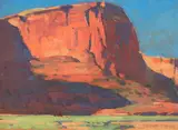 Canyon Walls by Edgar Alwin Payne, oil on canvas laid on board, sold Jul 2022