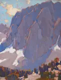 Sierra Monument by Edgar Alwin Payne, oil on canvas laid on board, sold Jul 2022
