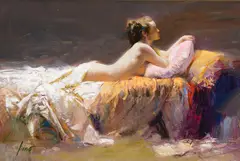 Pino, Prelude to Love, oil on canvas