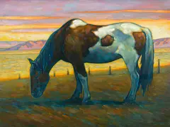 Range Mare by Howard Post, oil on canvas, sold Jul 2022