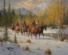 Gary Lynn Roberts, When Fall Yields to Winter, oil on canvas