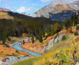 Carl Rungius, Banff Country, oil on canvas laid on board