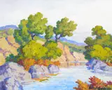 Birger Sandzén, Autumn Chord (Smoky Hill River, Kansas)