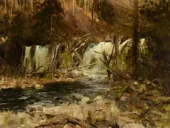 Richard Schmid, Hemlock Falls, 1976, oil on canvas