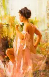 Richard Schmid, Michelle, 1985, oil on board