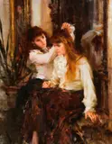 Richard Schmid, Tresses, 1986, oil on canvas