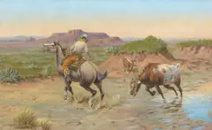 Olaf Carl Seltzer, Thanks for the Favor, 1904, oil on canvas laid on board
