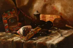 Walter B. Styles, Tlingit Curios, 1888, oil on canvas