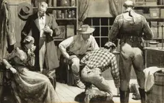 Donald Teague, The Unexpected, 1936, ink wash on paper