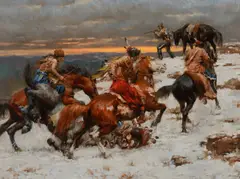 Andy Thomas, Sioux Defiance – Live Free or Die, 2008, oil on canvas