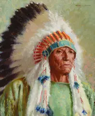 Henry Balink, Chief Juan Martinez, oil on canvas