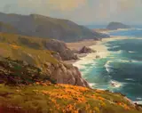 Cindy Baron, Playing Misty, 2021, oil on canvas laid on board
