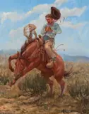 Joe Beeler, It Goes with the Job, oil on board