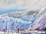 Earl Biss, First Snow in the High Country, 1990, oil on canvas