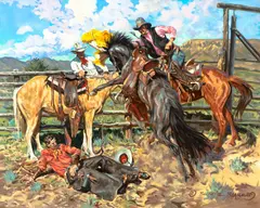 Buckeye Blake, The Outlaw Dobie Gray, 1989, oil on canvas