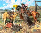 Buckeye Blake, The Outlaw Dobie Gray, 1989, oil on canvas
