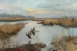 George Browne, Lighting In, oil on canvas