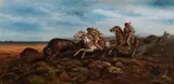 A. D. M. Cooper, Buffalo Hunt in Dakota, 1906, oil on canvas