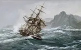 Montague Dawson, Ship Driving onto the Aucklands